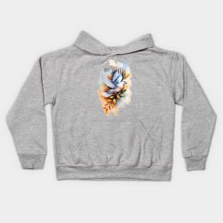 Love Birds Symbol of Peace Kids Hoodie